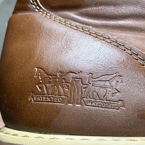 Levi's Windham UL Fashion Casual Hiker Boot (Dark Tan) Synthetic Mens Size 12 - Picture 4 of 7